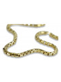 Italien jaune 14k 585 or Nouveau bracelet corde cb078y