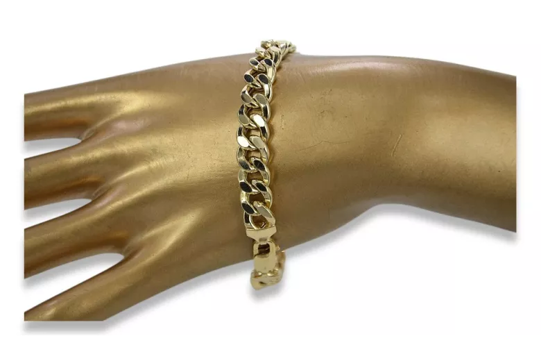 Yellow rose gold bracelet ★ russiangold.com ★ Gold 585 333 Low price