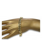 Yellow rose gold bracelet ★ russiangold.com ★ Gold 585 333 Low price