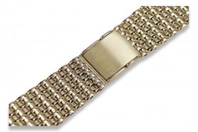 Amarillo 14k 585 pulsera de reloj de hombre de oro mbw013y