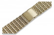 Italienisches gelbes Herrenuhrenarmband aus 14 Karat Gold mbw013y