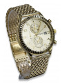 Reloj de hombre Italian Yellow 14k 585 gold Geneve mw007y&mbw013y