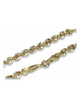 Italienische gelbe 14-Karat-585-Gold-Rope-Singapur-Kette cc074y