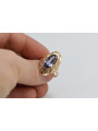 Russisch Sowjetrosa 14 Karat 585 Gold Alexandrit Rubin Smaragd Saphir Zirkon Ring vrc014