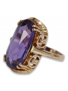 Russe soviétique rose 14k 585 or Alexandrite Rubis Émeraude Saphir Zircon bague vrc038