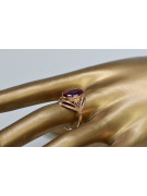 Russe soviétique rose 14k 585 or Alexandrite Rubis Émeraude Saphir Zircon bague vrc039