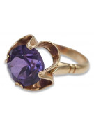 Russe soviétique rose 14k 585 or Alexandrite Rubis Émeraude Saphir Zircon bague vrc042