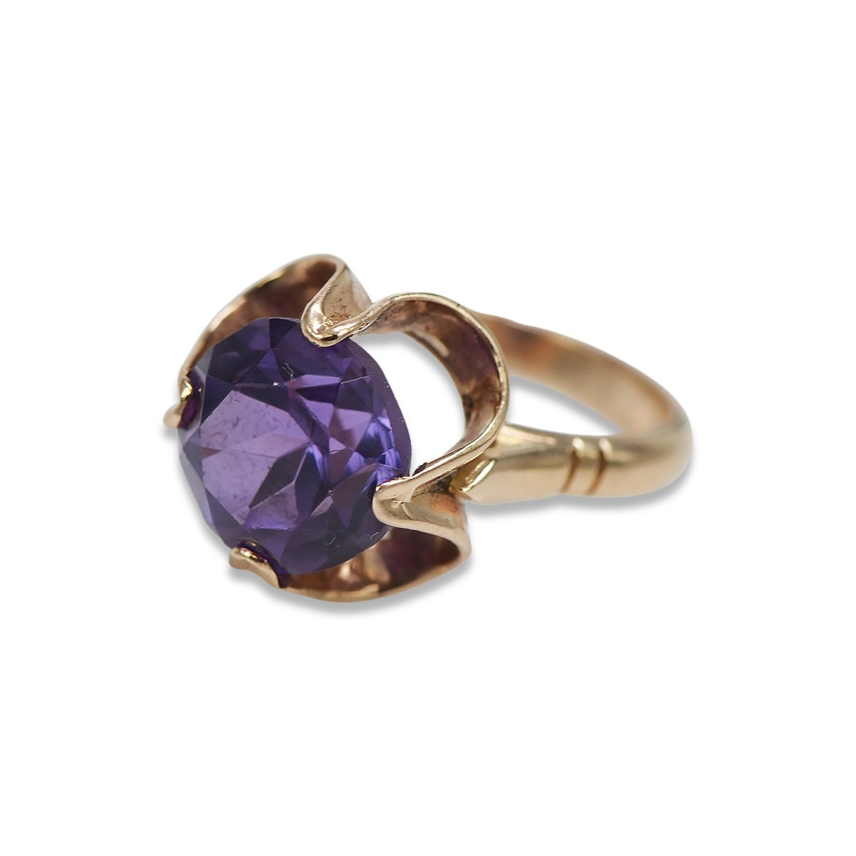 Russe soviétique rose 14k 585 or Alexandrite Rubis Émeraude Saphir Zircon bague vrc042