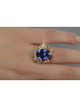 Russe soviétique rose 14k 585 or Alexandrite Rubis Émeraude Saphir Zircon bague vrc100