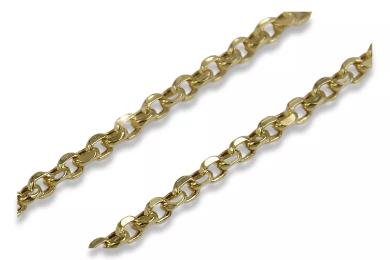 Yellow rose gold chain ★ russiangold.com ★ Gold 585 333 Low price