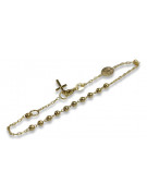 Yellow rose gold rosary bracelet★ russiangold.com ★ Gold 585 333 Low price