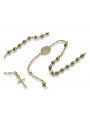 Yellow rose gold rosary chain ★ russiangold.com ★ Gold 585 333 Low price