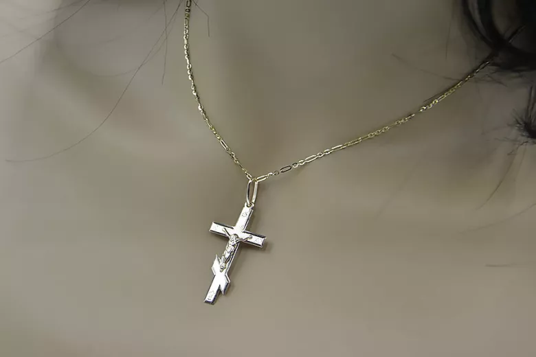 Croix orthodoxe en or ★ russiangold.com ★ Or 585 333 Petit prix