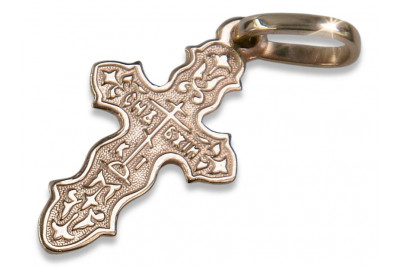 Orthodoxes Goldkreuz ★ russiangold.com ★ Gold 585 333 Niedriger Preis