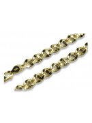 Italian yellow 14k 585 gold Guccistyle chain cc032y