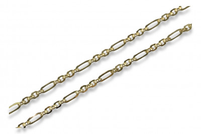 Żółty różowy złoty łańcuch ★ russiangold.com ★ Złoto 585 333 Niska cena