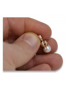 "Authentic Vintage Pearl Pendant with 14k Rose Gold Setting" vppr005