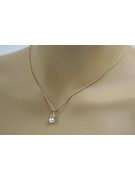 "Exquisito Colgante de Perla en Oro Rosa Antiguo de 14k 585" vppr005