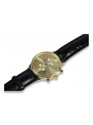 Reloj amarillo de oro de 14k para hombre Geneve mw005y&mbw008y