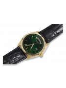 Gold men's watch Geneve ★ zlotychlopak.pl ★ Gold purity 585 333 Low Price!