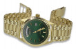 Reloj de hombre Italian Yellow 14k 585 gold Geneve mw013ydgr&mwb006y