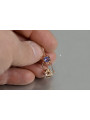 Vintage silver rose gold plated 925 Alexandrite Ruby Emerald Sapphire Aquamarine Zircon ... earrings vec013rp