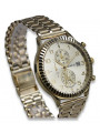 Gold men's watch Geneve ★ zlotychlopak.pl ★ Gold purity 585 333 Low Price!