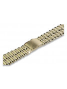 Yellow man's 14k gold watch bracelet mbw007y