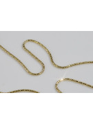 Schlangenkette aus italienischem Gelbgold 14k 585 cc080y