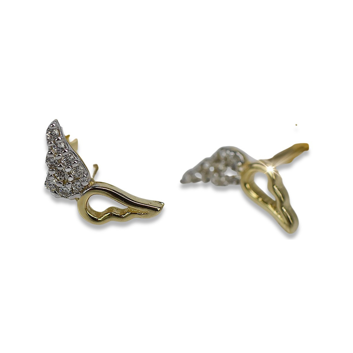 Boucles d’oreilles en or zlotychlopak.pl ★ Échantillon d’or ★ 585 333 Prix bas!