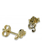 Pendientes de oro zlotychlopak.pl Muestra de ★ oro 585 333 ¡★ Precio bajo!