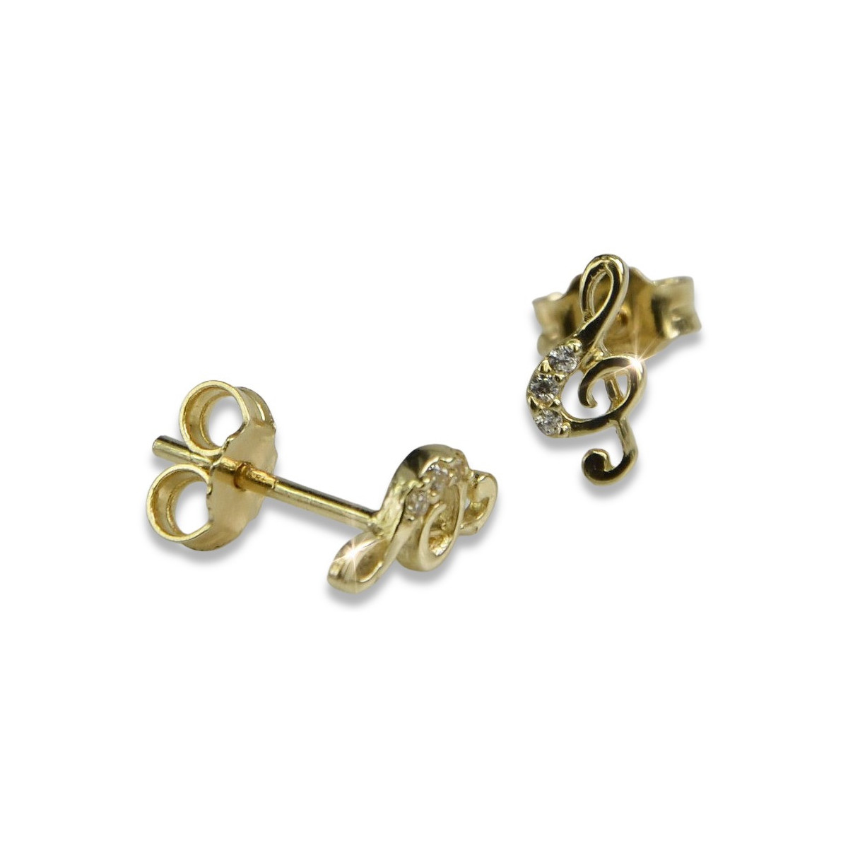 Boucles d’oreilles en or zlotychlopak.pl ★ Échantillon d’or ★ 585 333 Prix bas!