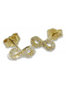 Pendientes de oro zlotychlopak.pl Muestra de ★ oro 585 333 ¡★ Precio bajo!