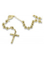 Italian yellow 14k gold 585 rosary chain rcc009y