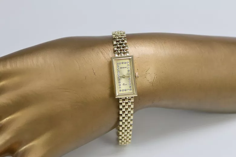 Gold ladies watch ★ zlotychlopak.pl ★ Gold purity 585 333 Low price!