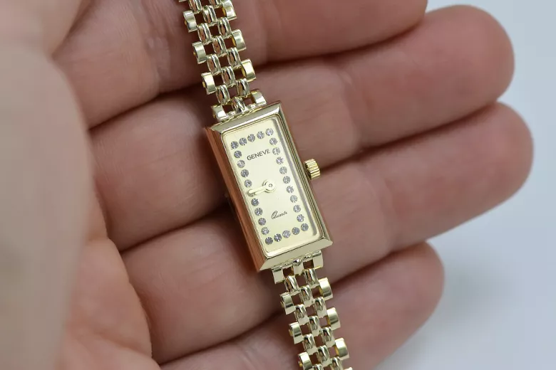 Reloj ★ de oro para damas zlotychlopak.pl Pureza de oro 585 333 ¡★ Precio bajo!