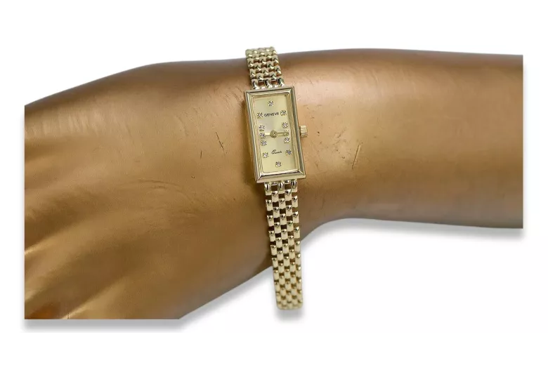 Gold ladies watch ★ zlotychlopak.pl ★ Gold purity 585 333 Low price!