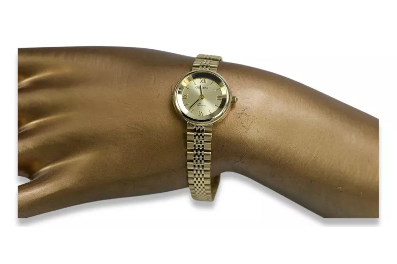 Gold ladies watch ★ zlotychlopak.pl ★ Gold purity 585 333 Low price!