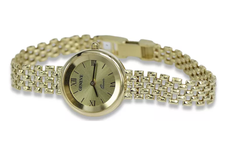 Reloj ★ de oro para damas zlotychlopak.pl Pureza de oro 585 333 ¡★ Precio bajo!