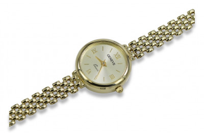 Jaune italien 14k 585 or dame de Genève montre lw070y