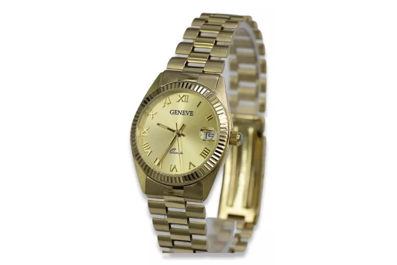 Reloj ★ de oro para damas zlotychlopak.pl Pureza de oro 585 333 ¡★ Precio bajo!