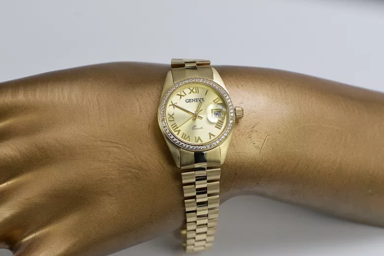 Gold ladies watch ★ zlotychlopak.pl ★ Gold purity 585 333 Low price!