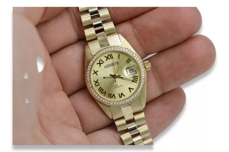 Gold ladies watch ★ zlotychlopak.pl ★ Gold purity 585 333 Low price!