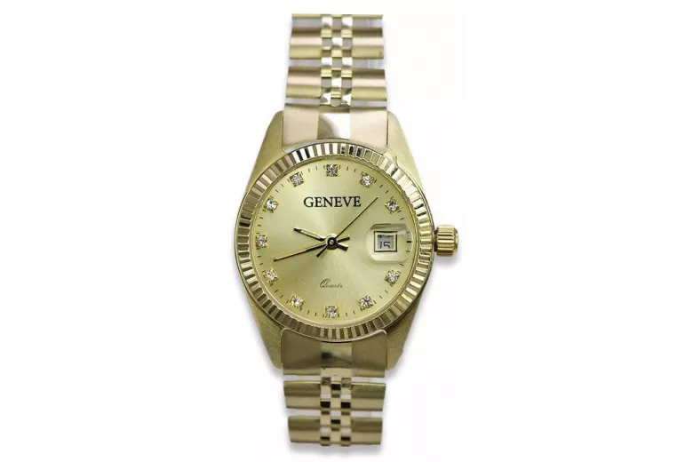 Reloj ★ de oro para damas zlotychlopak.pl Pureza de oro 585 333 ¡★ Precio bajo!