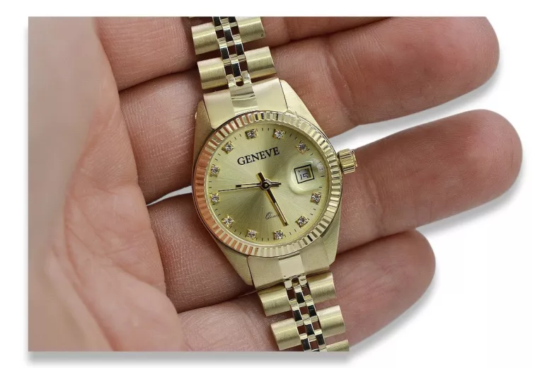 Reloj ★ de oro para damas zlotychlopak.pl Pureza de oro 585 333 ¡★ Precio bajo!