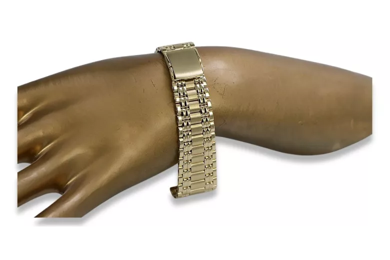 Італійський жовтий браслет годинника 14k gold man's mbw012y