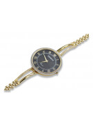 Italian yellow 14k gold 585 lady watch Geneve lw053y