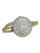 Jaune italien or 14 carats 585 montre femme Genève lw053y