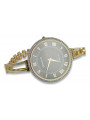 Italian yellow 14k gold 585 lady watch Geneve lw053y