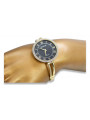 Italian yellow 14k gold 585 lady watch Geneve lw053y